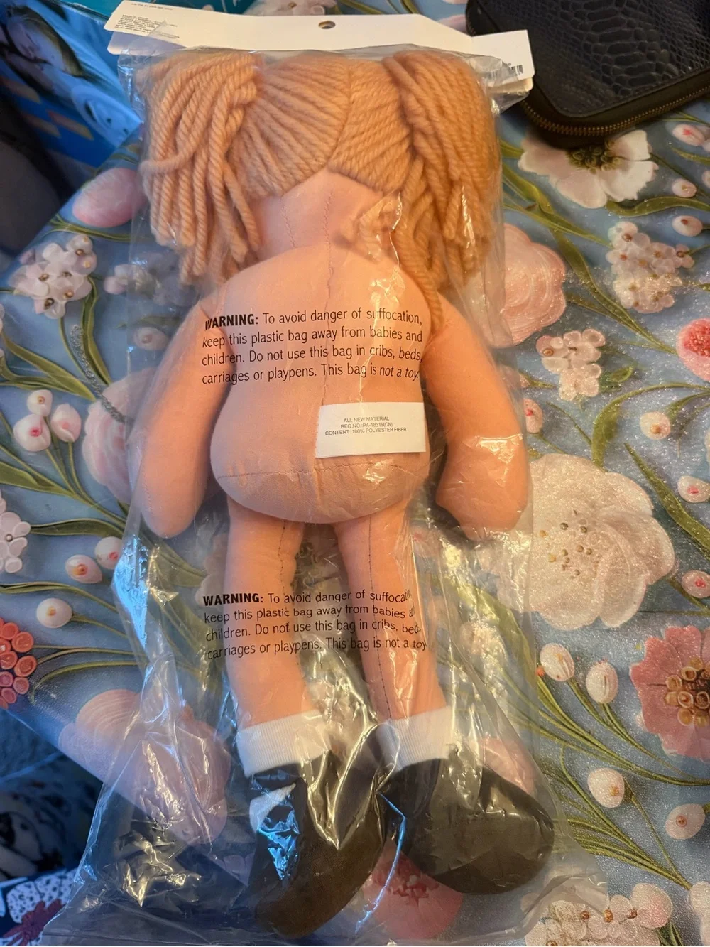 Parklane Fabric Doll Caucasian golden blonde hair 14 inch high new in package